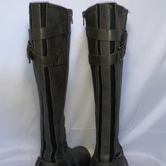 G by Guess knee boots dark grey low heel size 10 - Picture 7 of 7